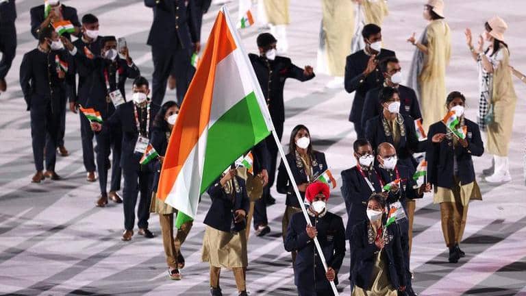 WATCH: Team India enters Tokyo Olympics 2020 opening ceremony; waves ...