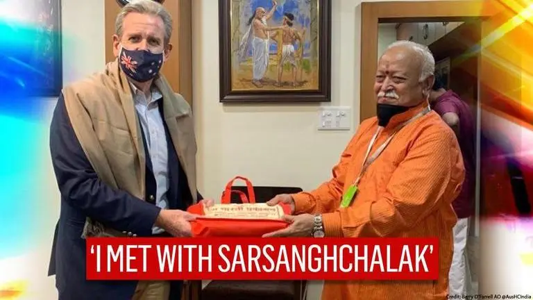 Australia's Envoy meets RSS chief Mohan Bhagwat; praises Sangh's COVID-19 relief work Mohan Bhagwat