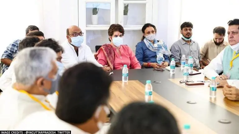 UP polls: Congress to embark on 12,000 km-long Yatra; Priyanka Gandhi conducts review meet Congress, Uttar Pradesh