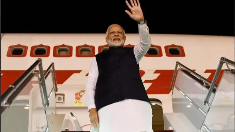 PM Modi returns to Delhi after the two day visit to Saudi Arabia PM Modi