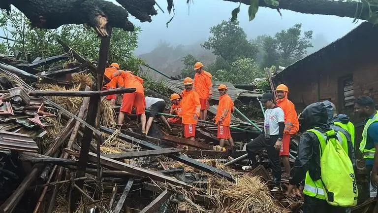 10 dead, several trapped after midnight landslide hits Maharashtra’s Raigad Raigad