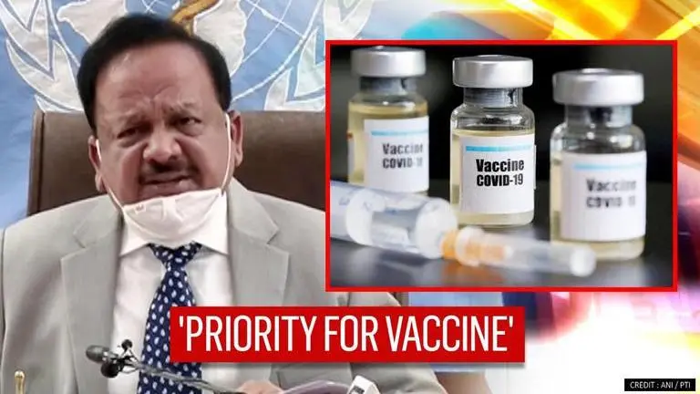 Healthcare workers, people aged above 65 will be given priority for COVID vaccine: Harsh Vardhan