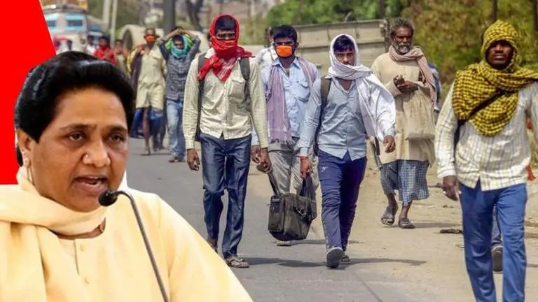 'Deplorable condition of workers during the Coronavirus outbreak' says Mayawati migrant workers