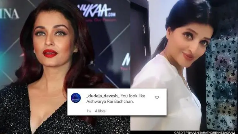 Aishwarya Rai's fans discover her new lookalike Aashita, call her resemblance 'uncanny' Aishwarya Rai, Aishwarya Rai lookalike, Aashita Rathore