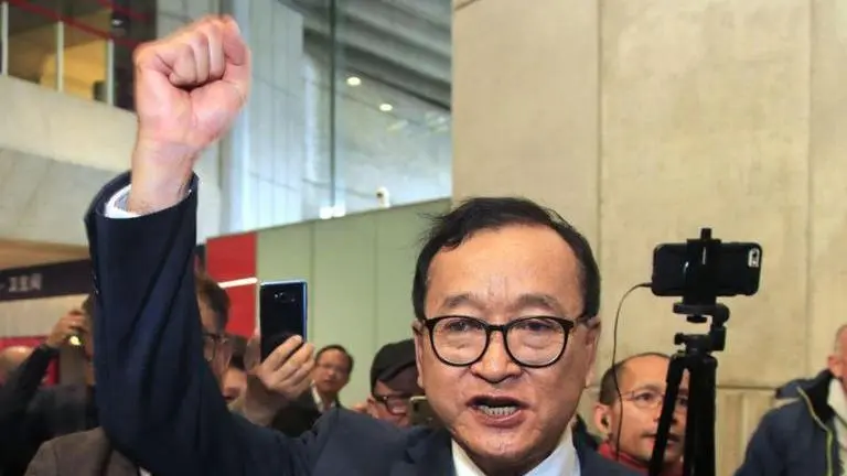Cambodian court sentences opposition leaders in absentia