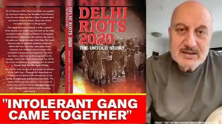 Anupam Kher reacts to 'Delhi Riots 2020' book row, says 'mafia threats scared publishers' Anupam Kher reacts to 'Delhi Riots 2020' book row, says 'mafia threats scared publishers'