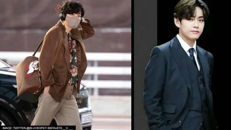 BTS' V elevates airport fashion with self-designed Mute Boston bag; ARMY says 'handsome' BTS