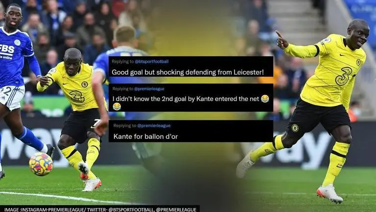 Kante goal vs Leicester