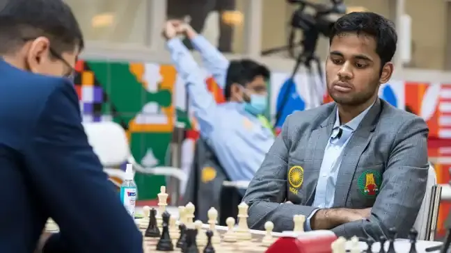 Indian Chess grandmaster Arjun Erigaisi