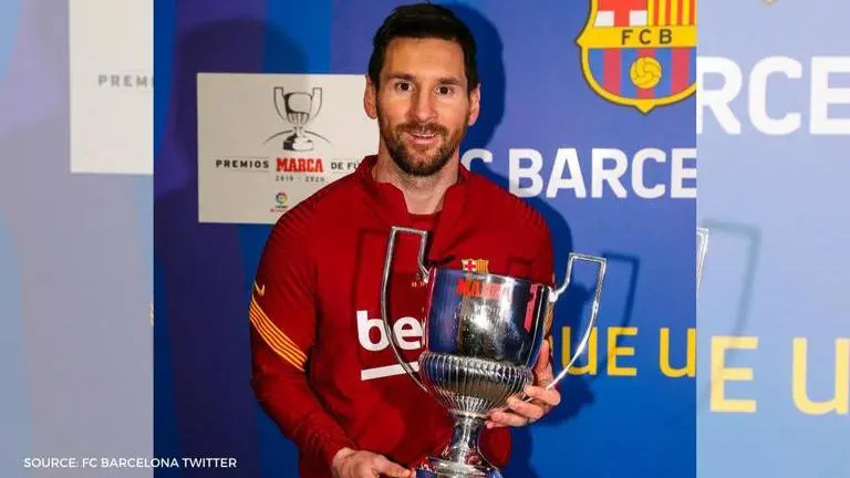 Lionel Messi collects 7th Pichichi Award; says winning LaLiga crown remains 'priority' lionel messi