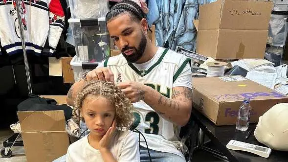 Drake's 6-year-old son Adonis makes debut as a rapper with My Man Freestyle Drake with son Adonis
