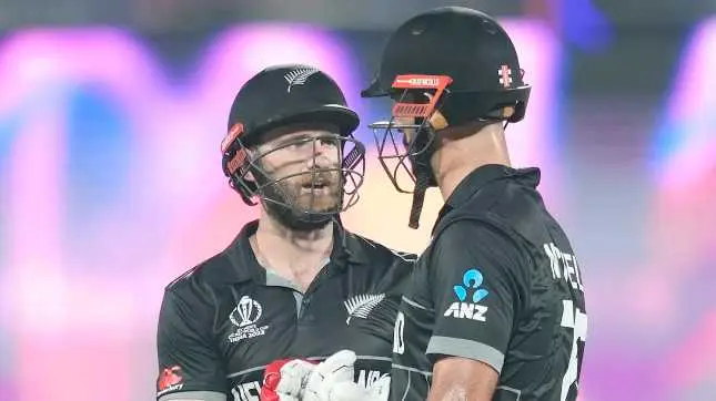 ODI World Cup 2023: Updated leading run scorers and wicket takers standings after NZ beat BAN Kane Williamson and Daryl Mitchell during the NZ vs BAN match