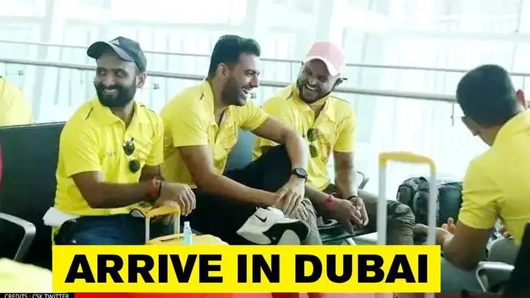 IPL 2020: Chennai Super Kings, Royal Challengers Bangalore reach Dubai for the tournament CSK, RCB and Mumbai Indians in UAE, undergoing 6-day isolation