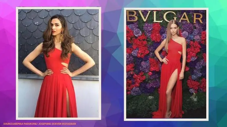 Deepika Padukone or Jospehine Skriver, who wore the red gown better? Deepika Padukone