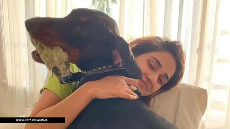Disha Patani gives manicure to her pet dog Goku in this adorable video; watch Disha Patani