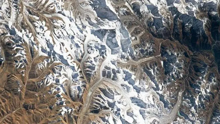 NASA shares aerial view of Mt Everest with multiple snow-capped peaks on Instagram NASA