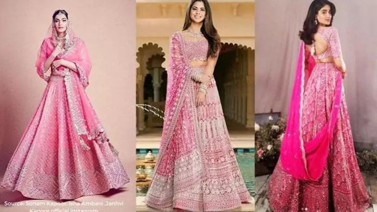 Sonam Kapoor, Isha Ambani & Janhvi Kapoor show how to rock a pink lehenga; See pictures Sonam Kapoor