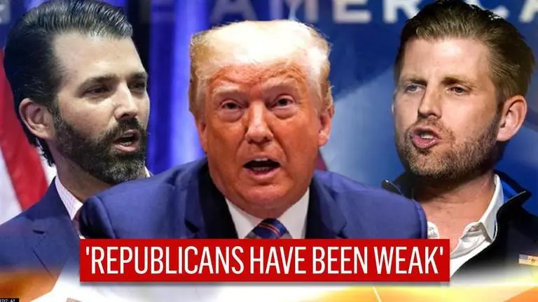 US Election 2020: Donald Trump's sons accuse Republicans of not standing in defence US election 2020