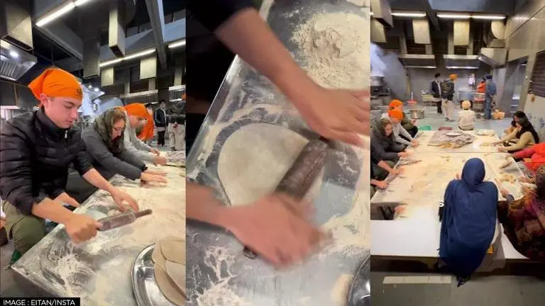 ‘You precious boy’: Social media in awe as American chef rolls rotis at Gurdwara in Delhi US