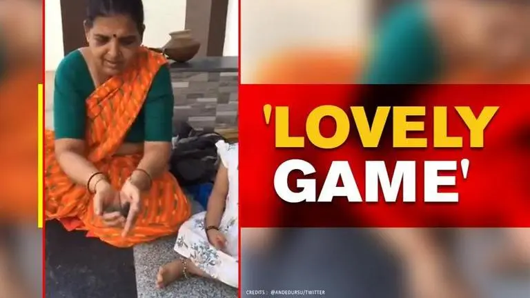 Video of woman playing with grandchild takes netizens back to childhood woman