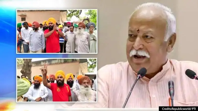 Protesting farmers hijack RSS blood donation camp; SKM plans for 7th Modi govt anniversary RSS