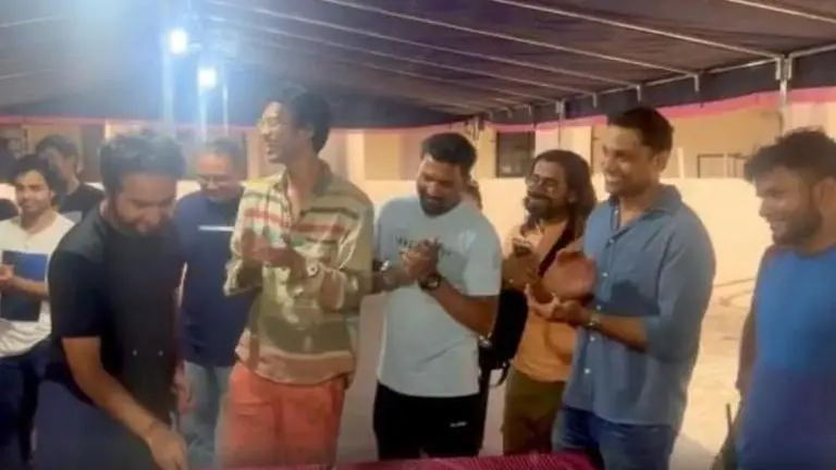 Babil Khan wraps up shooting for 'The Railway Men'; actor celebrates on set Babil Khan