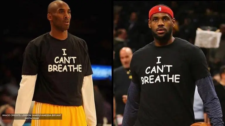 'I can't breathe' shirts sported by NBA, NFL stars in support of George Floyd protests i can't breathe shirt