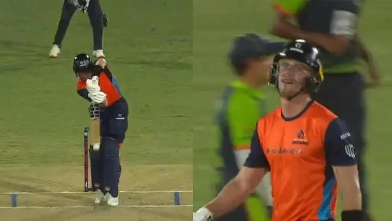 Finn Allen gets run out in the most bizarre way during Unicorns vs Orcas match - WATCH Finn Allen, MLC, Major League Cricket, MLC 2023