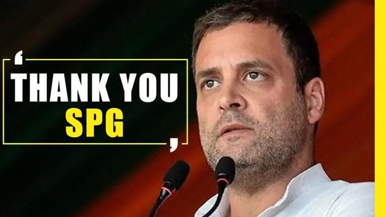 Rahul Gandhi thanks SPG for service after withdrawal of security cover Rahul