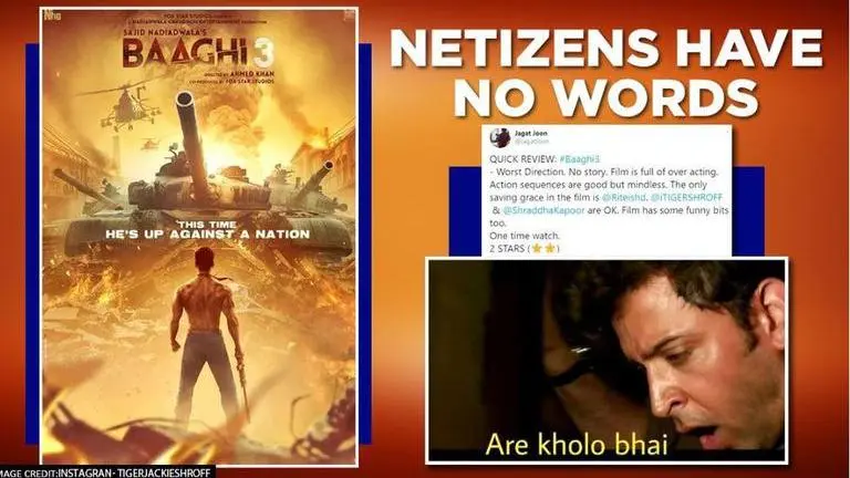 'Baaghi 3': Internet left mind-boggled, tweet reviews using rib-tickling GIFs & memes Baaghi