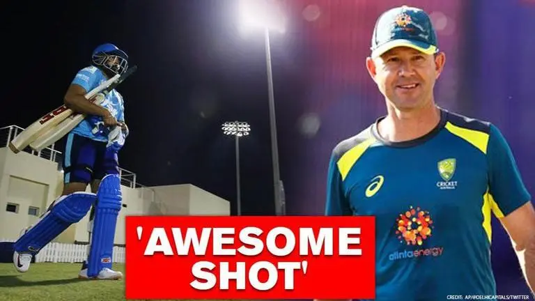 Ricky Ponting left awestruck as Delhi Capitals youngster Prithvi Shaw lofts a speedy ball Ricky Ponting