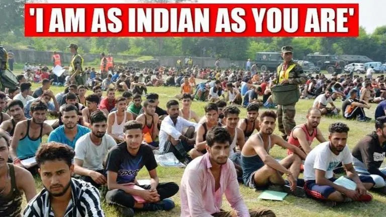 Kashmiri youth send clear message: 'I am as Indian as you are' Kashmir