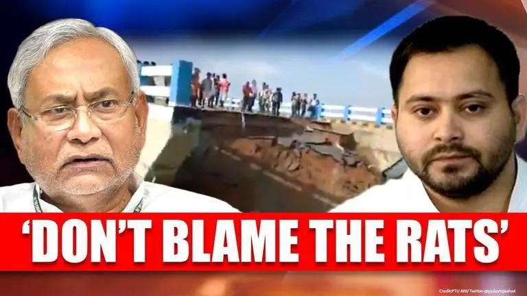 Bihar: Opposition targets CM Nitish Kumar over collapse of bridge inaugurated a month ago Bihar
