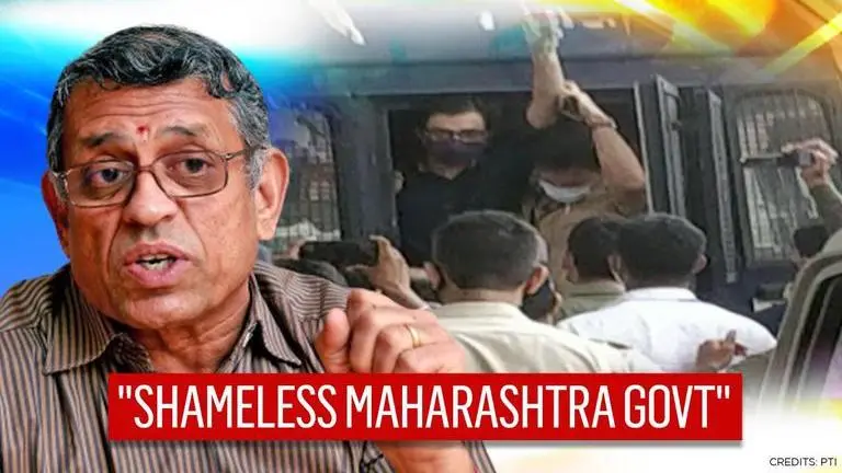 'Arnab Goswami's arrest most despicable scene one can see in democracy', fumes Gurumurthy