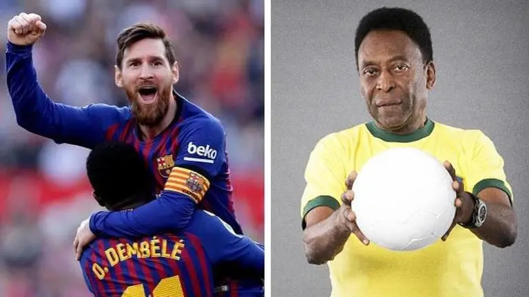 Pele congratulates Messi on equaling single-club goal record, Barcelona captain responds Pele