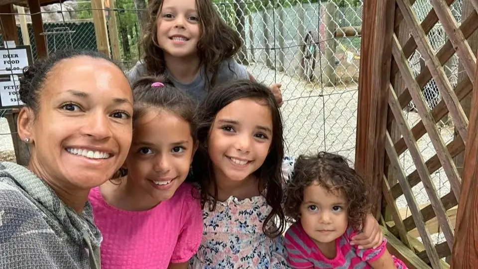 Bernadine “Birdie” Pruessner with her four children