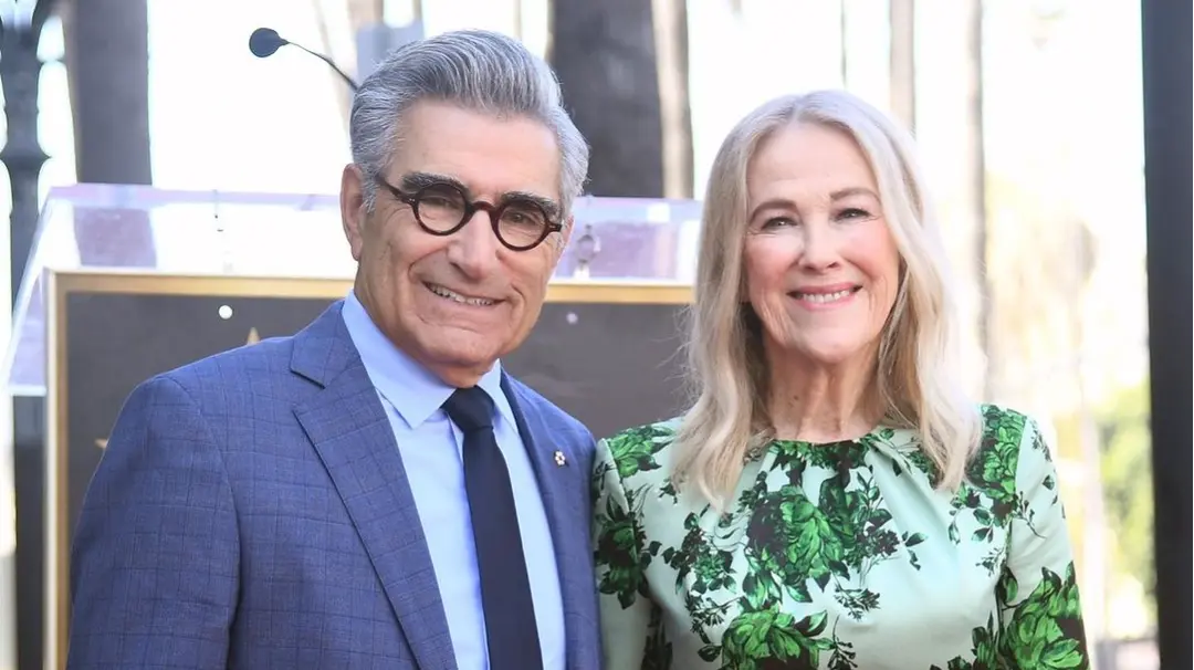 Catherine O'Hara Honours Schitt's Creek Co-Star Eugene Levy As He Receives Star On Walk Of Fame Eugene Levy, Catherine O'Hara