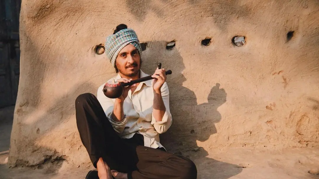 Diljit Dosanjh at Chamkila set