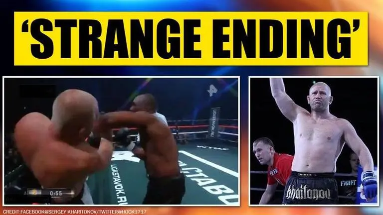 MMA's Sergey Kharitonov creates leaves all speechless as he walks into the ring with bear MMA