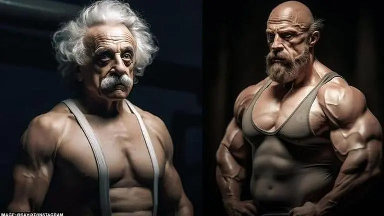AI takes historical icons like Einstein and Shakespeare to the gym! Take a look AI