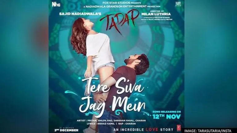 'Tadap': Tara Sutaria announces arrival of 2021's biggest party track 'Tere Siva Jag Mein' Tadap