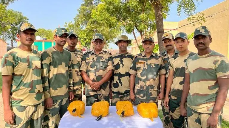 Pakistani drone drops 10 kilos of drugs worth over Rs 50 crore, BSF recovers consignment Border Security Force