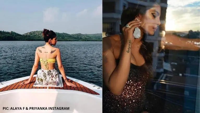 Alaya F, Sonakshi Sinha, Priyanka Chopra's tattoos to take cues from before getting inked Alaya F