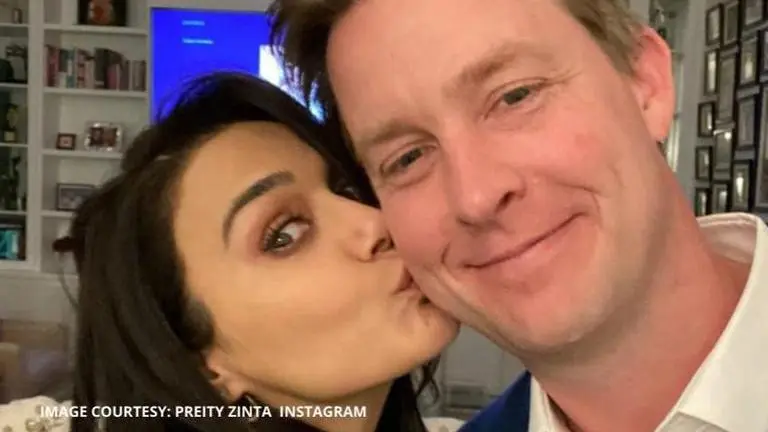 Preity Zinta shares adorable video with husband Gene and pet Bruno Preity Zinta