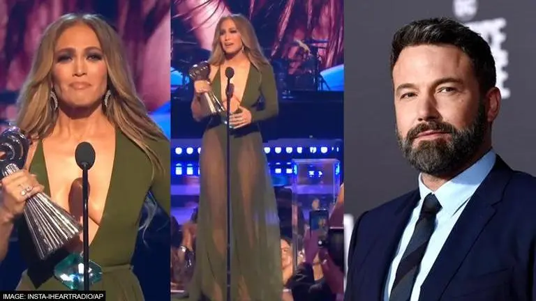 Jennifer Lopez gives emotional speech at iHeartRadio Music Awards, beau cheers from crowd Jennifer Lopez,iHeartRadio Music Awards 2022, Jennifer Lopez honoured with icon award, Ben Affleck