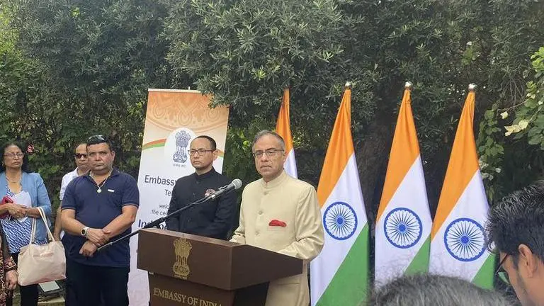 Israel unveils Indian-Jewish Cultural Square in Eilat city on India's 77th Independence Day Israel