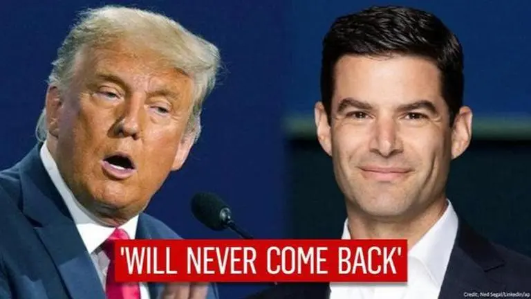 'Donald Trump won’t ever be back on Twitter', says CFO Ned Segal Donald Trump