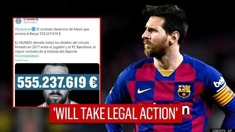 Barcelona initiate legal action against Spanish daily for leaking Messi's contract details Barcelona
