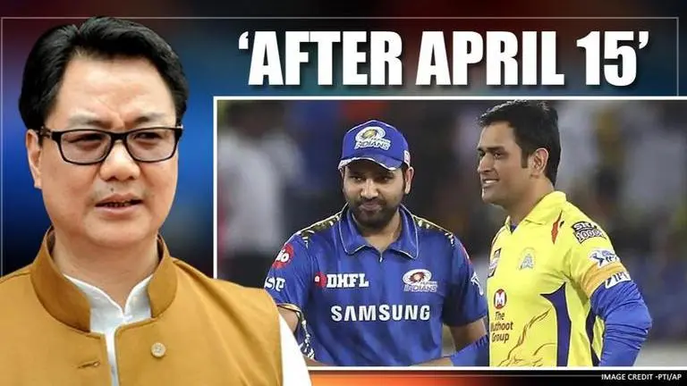 Sports Minister Kiren Rijiju makes a huge statement on IPL 2020; read details Kiren Rijiju