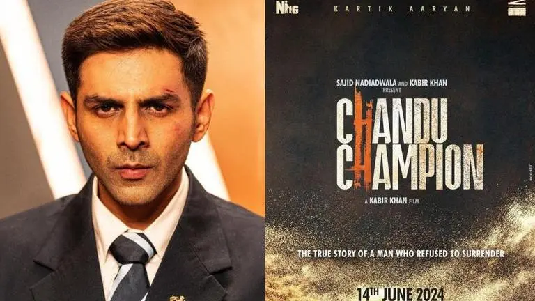 Chandu Champion first look: Kartik Aaryan as 'real-life hero' exudes pride in India blazer chandu champion
